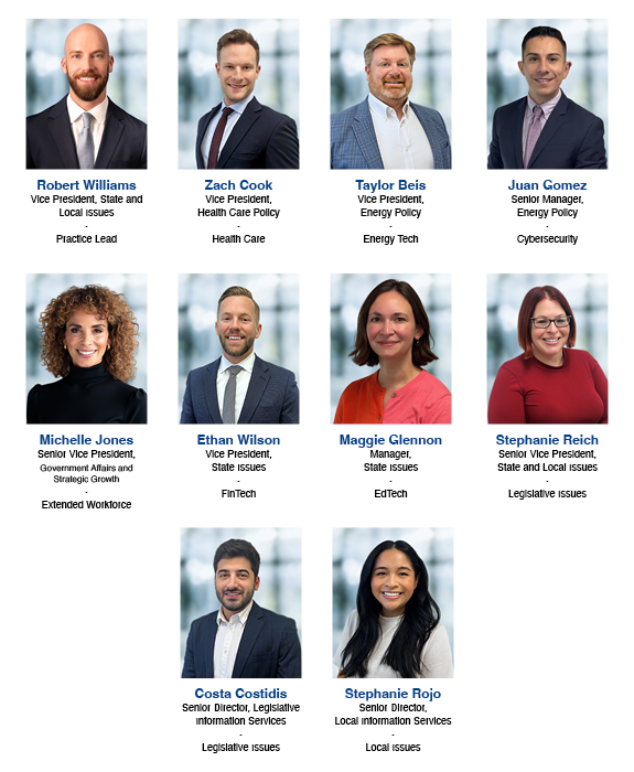 Headshots of the Stateside Technology Practice Team