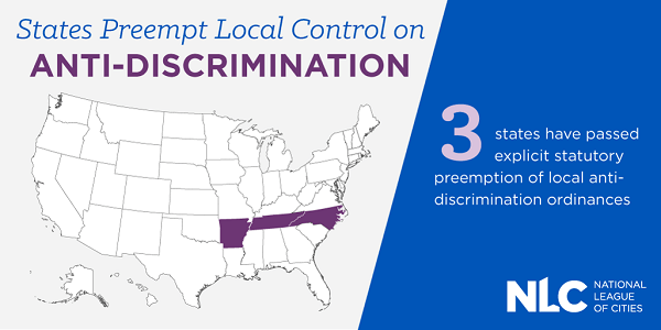 States Preempt Local Control on Anti-discrimination