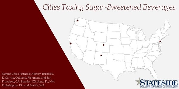 Cities Taxing Sugar Sweetened Beverages